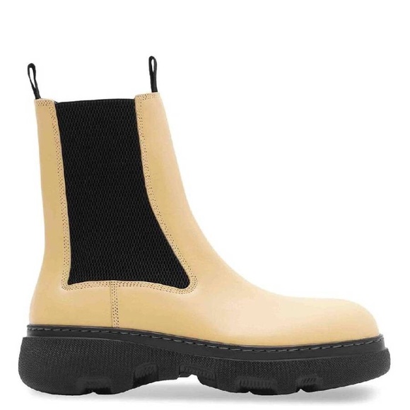 Burberry Creeper Chelsea Boots Yellow Black Men’s EU 44/US 11 - Picture 1 of 7